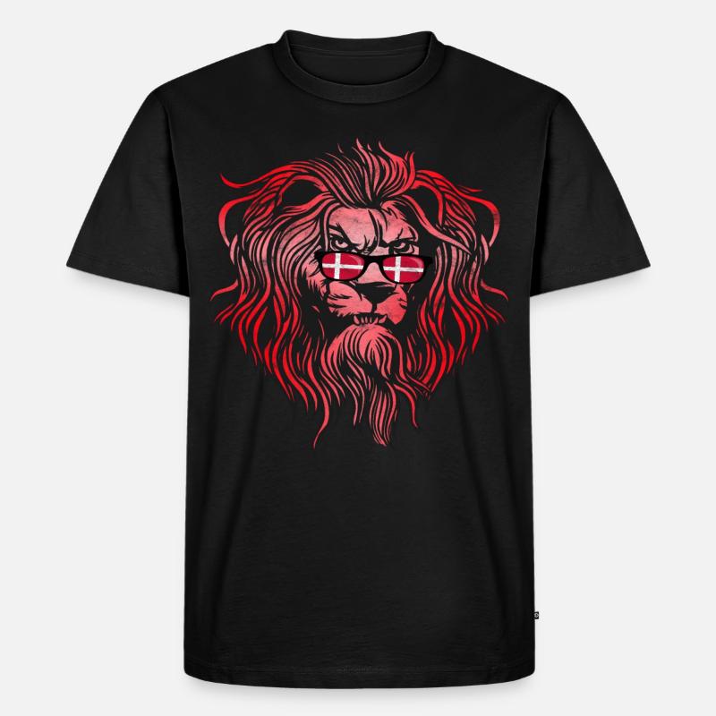Dänemark - Männer Premium Bio T-Shirt - Schwarz