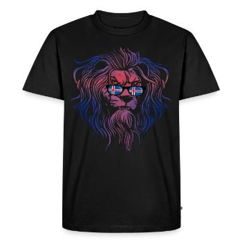 Islande - T-shirt Premium bio Homme - noir - Devant - Nico (187cm)