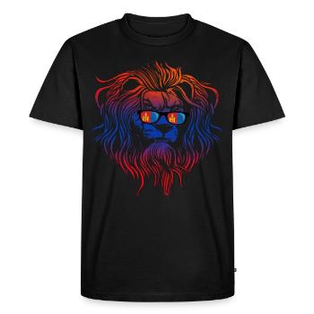 Mongolia - Men's Premium Organic T-Shirt - black - Front - Nico (187cm)
