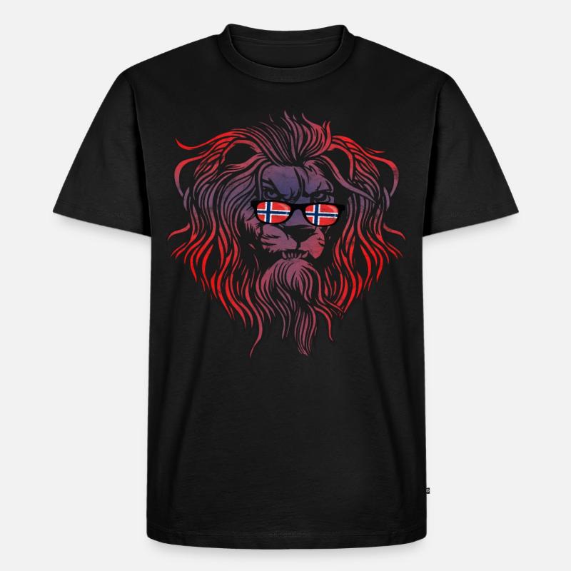 Norwegen - Männer Premium Bio T-Shirt - Schwarz