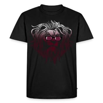 Qatar - Men's Premium Organic T-Shirt - black - Front - Nico (187cm)
