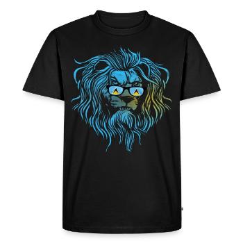 Saint Lucia - Men's Premium Organic T-Shirt - black - Front - Nico (187cm)