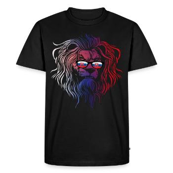 Slovakia - Men's Premium Organic T-Shirt - black - Front - Nico (187cm)