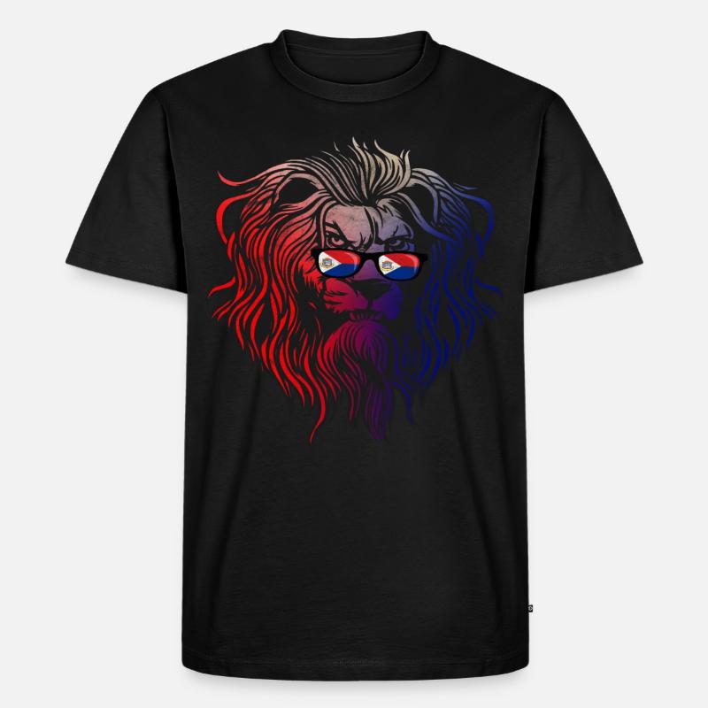 Sint Maarten - Männer Premium Bio T-Shirt - Schwarz