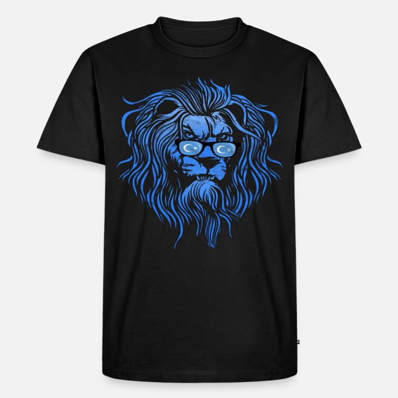Uiguren - Männer Premium Bio T-Shirt - Schwarz