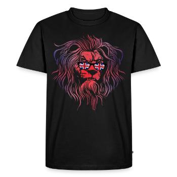 Royaume-Uni - T-shirt Premium bio Homme - noir - Devant - Nico (187cm)