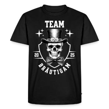 Enterrement de vie de garçon Équipe Marié Crâne Enterrement de vie de garçon - T-shirt Premium bio Homme - noir - Devant - Nico (187cm)