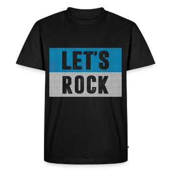 Rock and Roll Music Rock - Men's Premium Organic T-Shirt - black - Front - Nico (187cm)