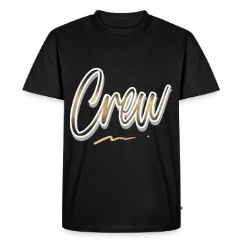 Équipage - T-shirt Premium bio Homme - noir - Devant - Nico (187cm)