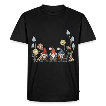 Habitant de la forêt Nain Nain Troll Conte de fées Enfant - T-shirt Premium bio Homme - noir - Devant - Nico (187cm)