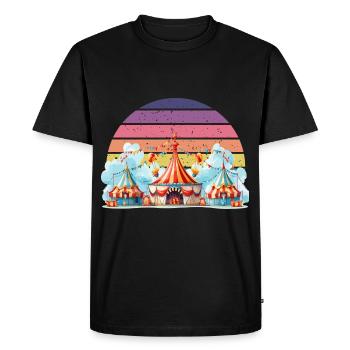 Cirque - T-shirt Premium bio Homme - noir - Devant - Nico (187cm)