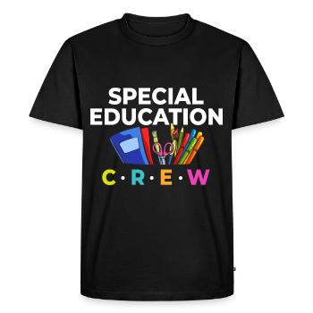 Éducation spécialisée Éducation spécialisée Promotion des besoins spéciaux - T-shirt Premium bio Homme - noir - Devant - Nico (187cm)