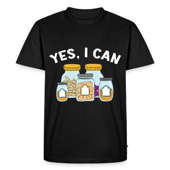 Ping Canner Preserve Canned Food Con - Men's Premium Organic T-Shirt - black - Front - Nico (187cm)
