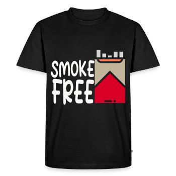 Smoke-free Funny Smoking Cessation Non-Smoking Ni - Men's Premium Organic T-Shirt - black - Front - Nico (187cm)