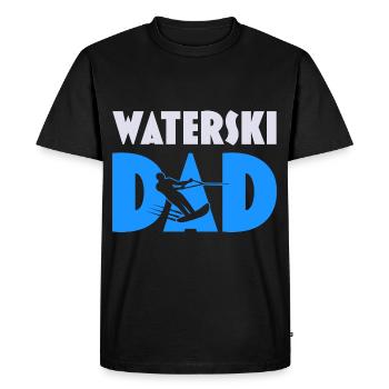 Ski nautique Papa Ski nautique Fête des pères - T-shirt Premium bio Homme - noir - Devant - Nico (187cm)