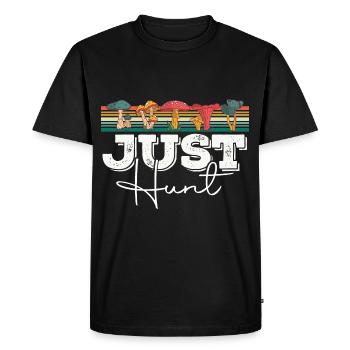 Mushroom pickers and mushroom friends - Men's Premium Organic T-Shirt - black - Front - Nico (187cm)