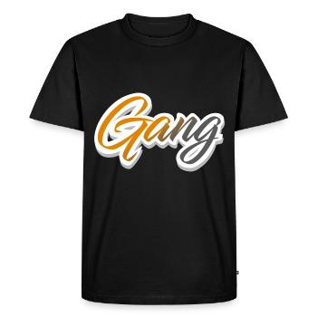 Équipe de gang - T-shirt Premium bio Homme - noir - Devant - Nico (187cm)