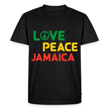 Jamaika Jamaïque - T-shirt Premium bio Homme - noir - Devant - Nico (187cm)