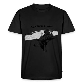 Parapente volant haute conception - T-shirt Premium bio Homme - noir - Devant - Nico (187cm)
