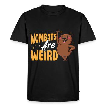 Les wombats sont des produits dérivés de wombat étranges - T-shirt Premium bio Homme - noir - Devant - Nico (187cm)