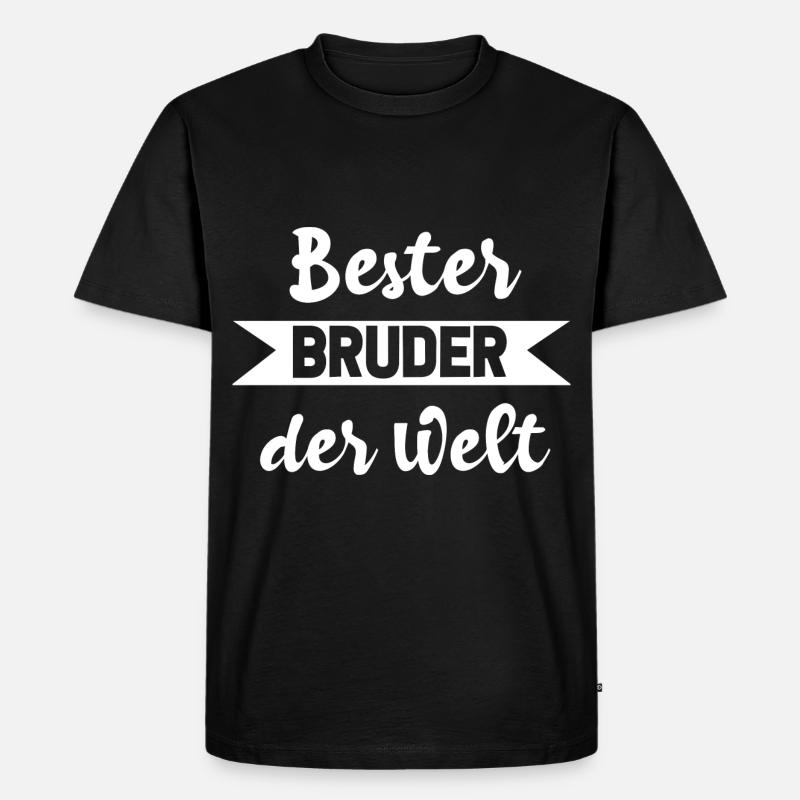 Bester Bruder - Männer Premium Bio T-Shirt - Schwarz