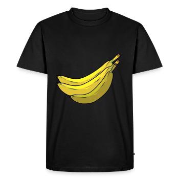 Fruits, fruits, bananas, bananas, vitamins, food - Men's Premium Organic T-Shirt - black - Front - Nico (187cm)