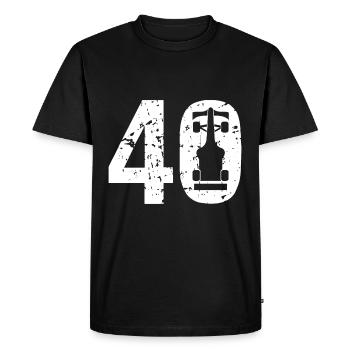 40 Formula Racing Motorsport - Men's Premium Organic T-Shirt - black - Front - Nico (187cm)