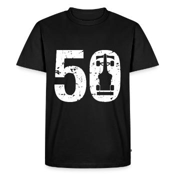 50 Formula Racing Motorsport - Men's Premium Organic T-Shirt - black - Front - Nico (187cm)