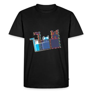 CAT SEVEN - Men's Premium Organic T-Shirt - black - Front - Nico (187cm)