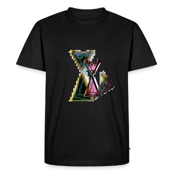 CAT TWENTY - Men's Premium Organic T-Shirt - black - Front - Nico (187cm)