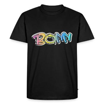 Bonn Allemagne Ville Graffiti Pulvérisateur - T-shirt Premium bio Homme - noir - Devant - Nico (187cm)