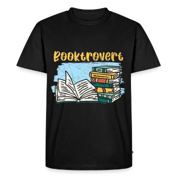 Lire est magique, lire des livres, lire des livres - T-shirt Premium bio Homme - noir - Devant - Nico (187cm)