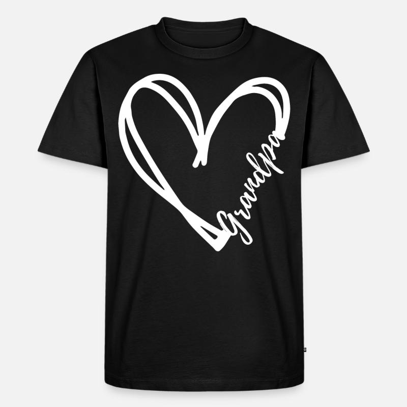 Opa - Männer Premium Bio T-Shirt - Schwarz