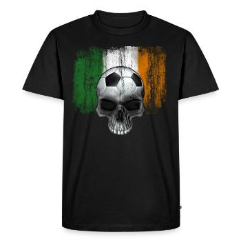 Fan de football irlandais - T-shirt Premium bio Homme - noir - Devant - Nico (187cm)