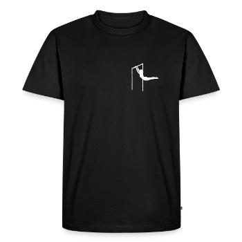 Gymnastique Step Bars Gymnaste Turner - T-shirt Premium bio Homme - noir - Devant - Nico (187cm)