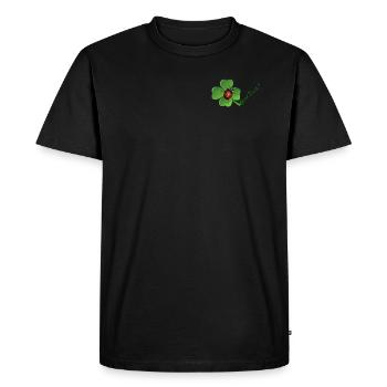 Good luck - Men's Premium Organic T-Shirt - black - Front - Nico (187cm)