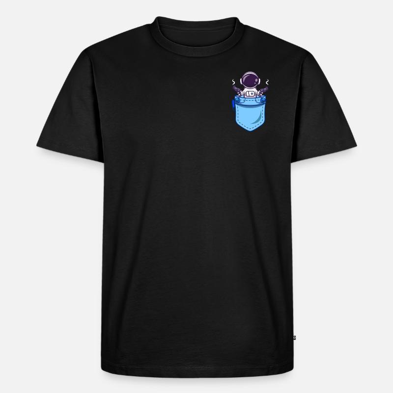 Astronaut - Guard - Männer Premium Bio T-Shirt - Schwarz