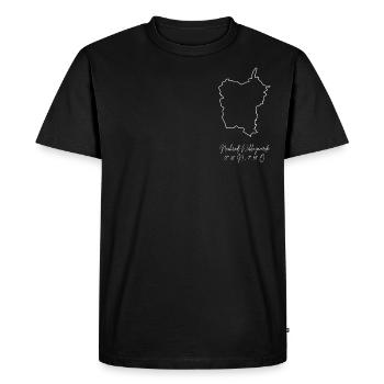 Nachrodt Outline White - Men's Premium Organic T-Shirt - black - Front - Nico (187cm)