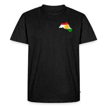 Kurdistan territoire drapeau - T-shirt Premium bio Homme - noir - Devant - Nico (187cm)