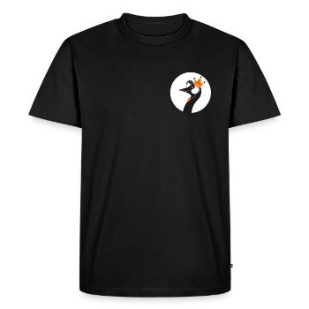Grue - T-shirt Premium bio Homme - noir - Devant - Nico (187cm)