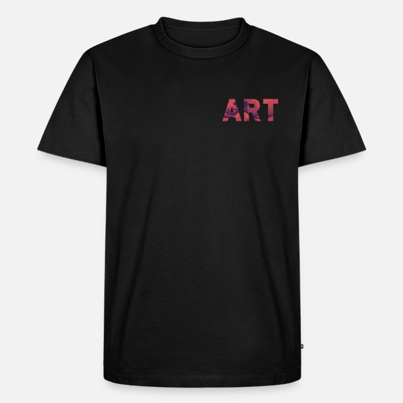 ART - Männer Premium Bio T-Shirt - Schwarz