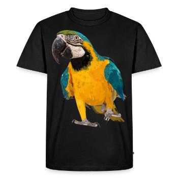 Ara ararauna - Men's Premium Organic T-Shirt - black - Front - Nico (187cm)