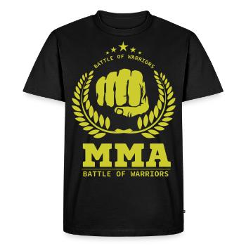 MMA - T-shirt Premium bio Homme - noir - Devant - Nico (187cm)