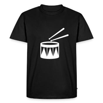 Drums - Drum - Musicians - Men's Premium Organic T-Shirt - black - Front - Nico (187cm)