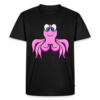 Poulpe poulpe poulpe - T-shirt Premium bio Homme - noir - Devant - Nico (187cm)