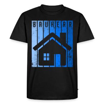 Gestionnaire de construction client - T-shirt Premium bio Homme - noir - Devant - Nico (187cm)