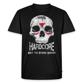 Techno Hakken Terrorcore Uptempo Gift - Men's Premium Organic T-Shirt - black - Front - Nico (187cm)
