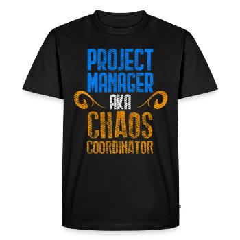 Project Manager Scrum Master Git Programmer - Men's Premium Organic T-Shirt - black - Front - Nico (187cm)