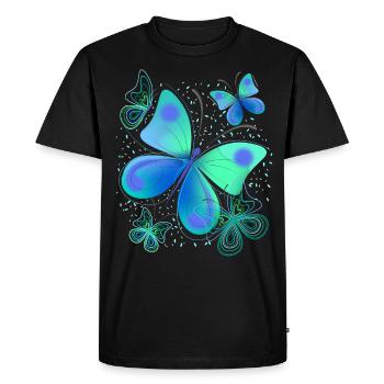 Butterfly moth - Men's Premium Organic T-Shirt - black - Front - Nico (187cm)