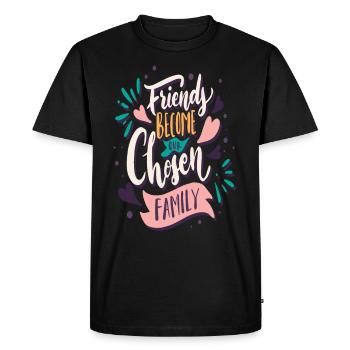 Cadeau de famille d'amis - T-shirt Premium bio Homme - noir - Devant - Nico (187cm)